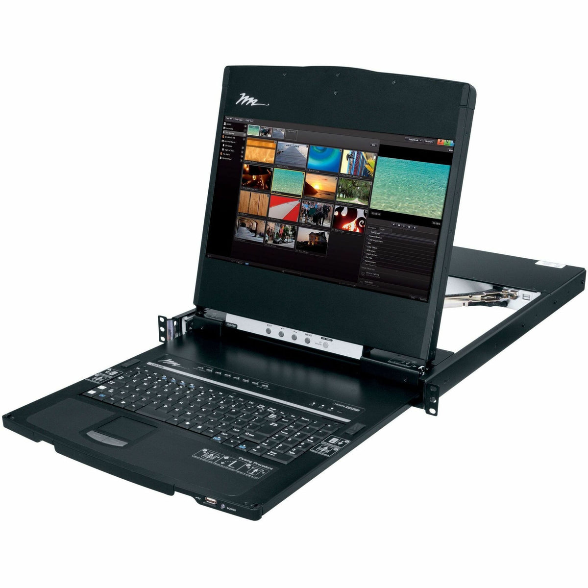 Main Image for Middle Atlantic LCD Rack Mount High Definition Console - 17in Screen 1080P Widescreen Display - TAA Compliant