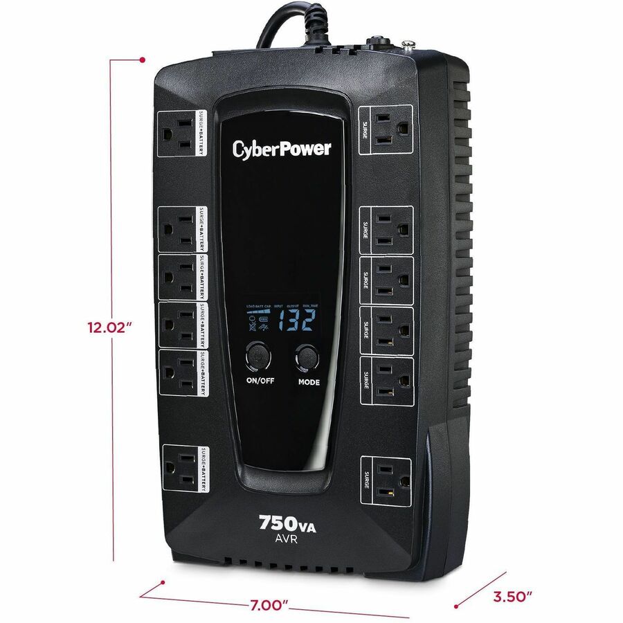 Alternate-Image2 Image for CyberPower AVRG750LCD Intelligent LCD UPS Systems