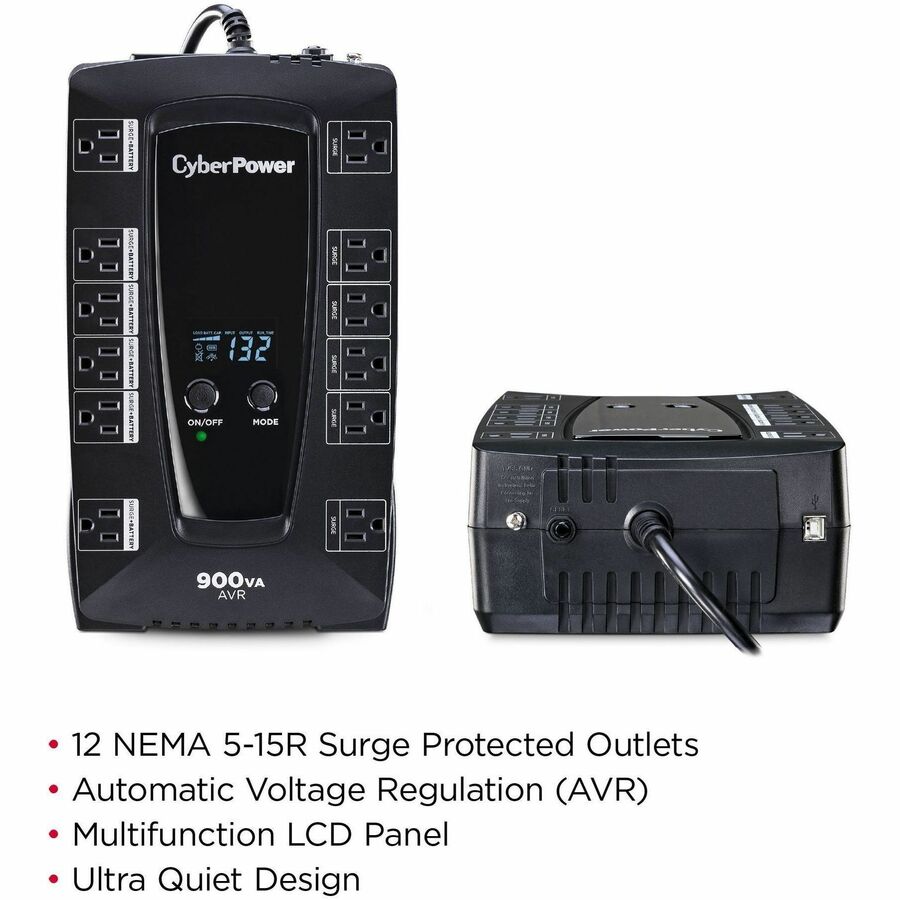 Alternate-Image1 Image for CyberPower AVRG900LCD Intelligent LCD UPS Systems