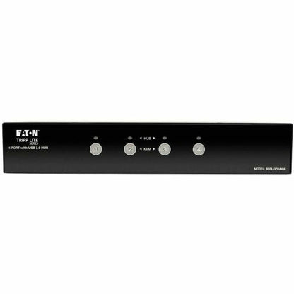 Front Image for Eaton Tripp Lite Series 4-Port DisplayPort KVM Switch with Audio, Cables and USB 3.0 SuperSpeed Hub