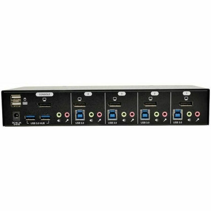 Rear Image for Eaton Tripp Lite Series 4-Port DisplayPort KVM Switch with Audio, Cables and USB 3.0 SuperSpeed Hub