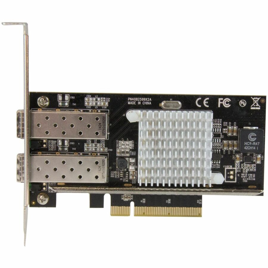 Alternate-Image3 Image for StarTech.com 10G Network Card - 2x 10G Open SFP+ Multimode LC Fiber Connector - Intel 82599 Chip - Gigabit Ethernet Card