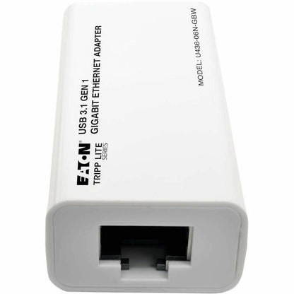 Alternate-Image2 Image for Eaton Tripp Lite Series USB-C to Gigabit Network Adapter, Thunderbolt 3 Compatibility - White