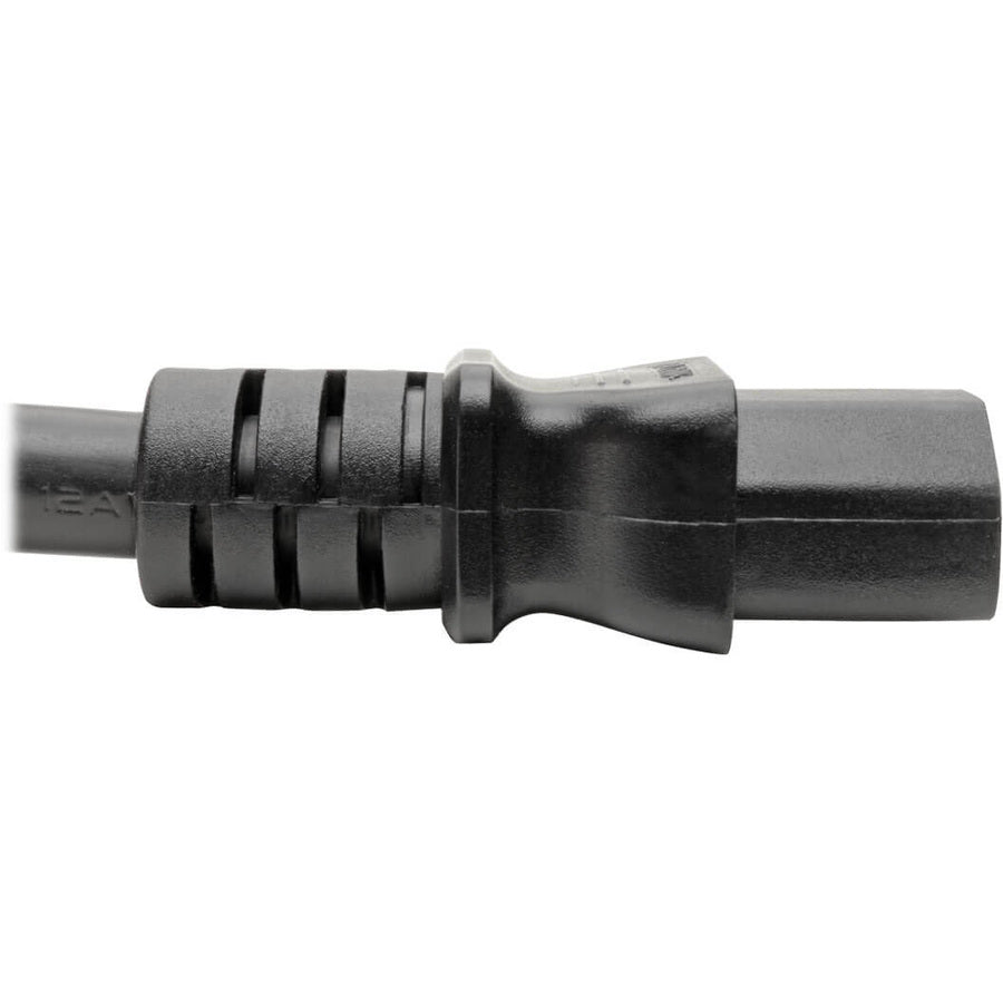 Alternate-Image3 Image for Eaton Tripp Lite Series C20 to C13 Power Cord for Computer - Heavy-Duty, 15A, 100-250V, 14 AWG, 3 ft. (0.91 m), Black