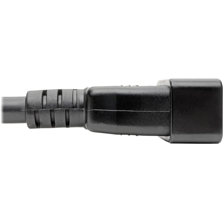 Alternate-Image2 Image for Eaton Tripp Lite Series C20 to C13 Power Cord for Computer - Heavy-Duty, 15A, 100-250V, 14 AWG, 3 ft. (0.91 m), Black