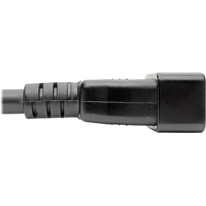 Alternate-Image2 Image for Eaton Tripp Lite Series C20 to C13 Power Cord for Computer - Heavy-Duty, 15A, 100-250V, 14 AWG, 3 ft. (0.91 m), Black