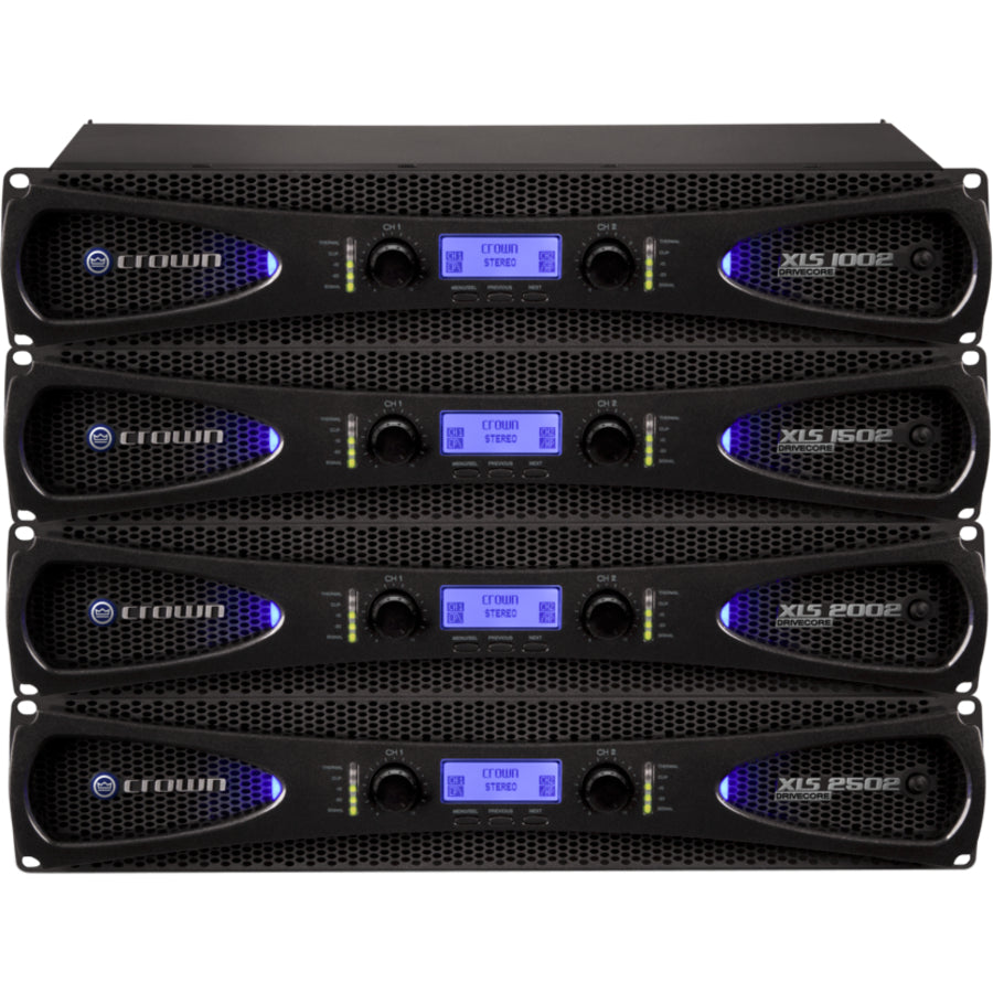 Alternate-Image1 Image for Crown XLS DriveCore 2 2502 Amplifier - 880 W RMS - 2 Channel - Black