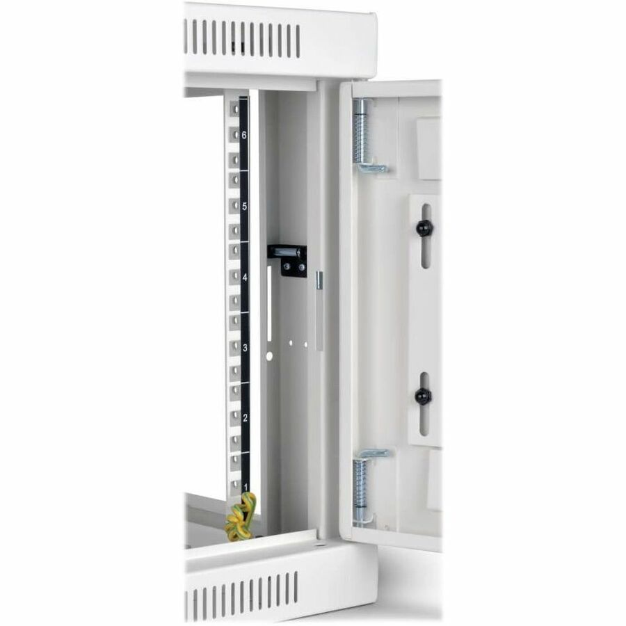 Alternate-Image3 Image for Eaton Tripp Lite Series SmartRack 6U Low-Profile Switch-Depth Wall-Mount Mini Rack Enclosure, Clear Acrylic Window, White