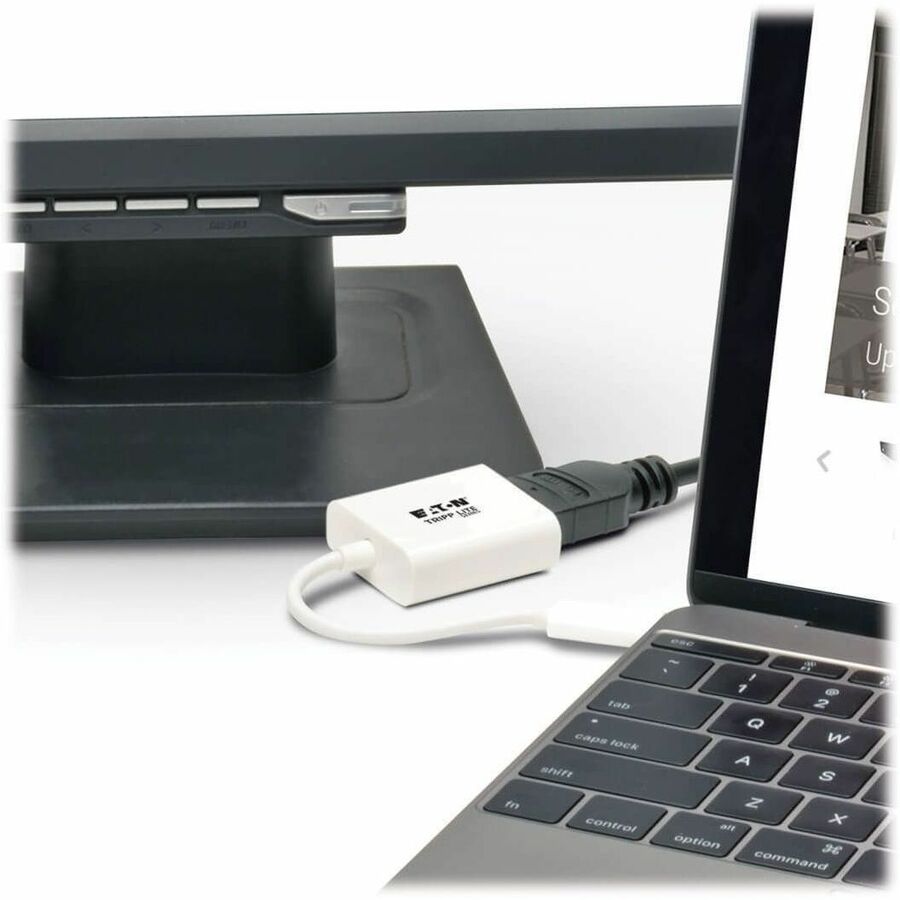 Alternate-Image1 Image for Eaton Tripp Lite Series USB 3.2 Gen1 Type-C to HDMI 4K Adapter with Alternate Mode - DP 1.2, White