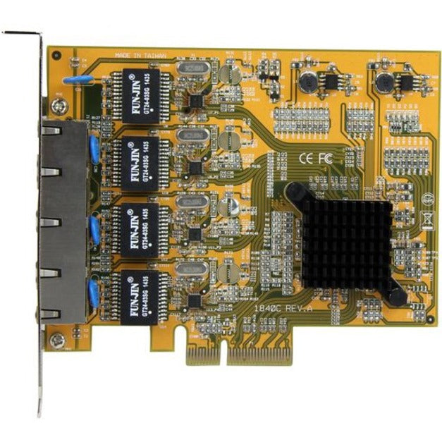 Top Image for StarTech.com 4-Port PCI Express Gigabit Network Adapter Card - Quad-Port PCIe Gigabit NIC
