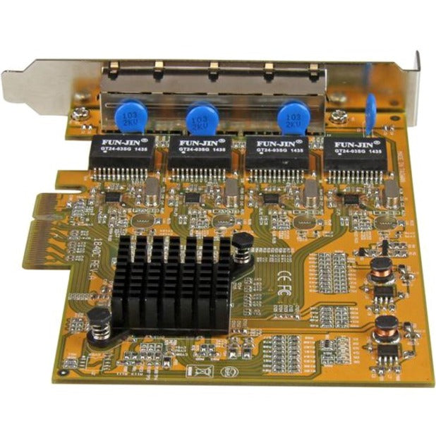 Rear Image for StarTech.com 4-Port PCI Express Gigabit Network Adapter Card - Quad-Port PCIe Gigabit NIC