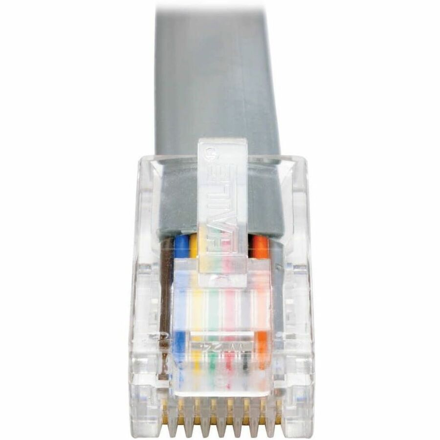 Alternate-Image3 Image for Eaton Tripp Lite Series USB-A to RJ45 Serial Rollover Cable (M/M) - Cisco Compatible, 250 Kbps, 6 ft. (1.83 m), Gray