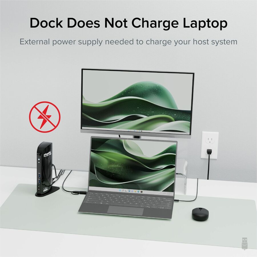 Alternate-Image4 Image for Plugable USB 3.0 Universal Laptop Docking Station Dual Monitor for Windows and Mac