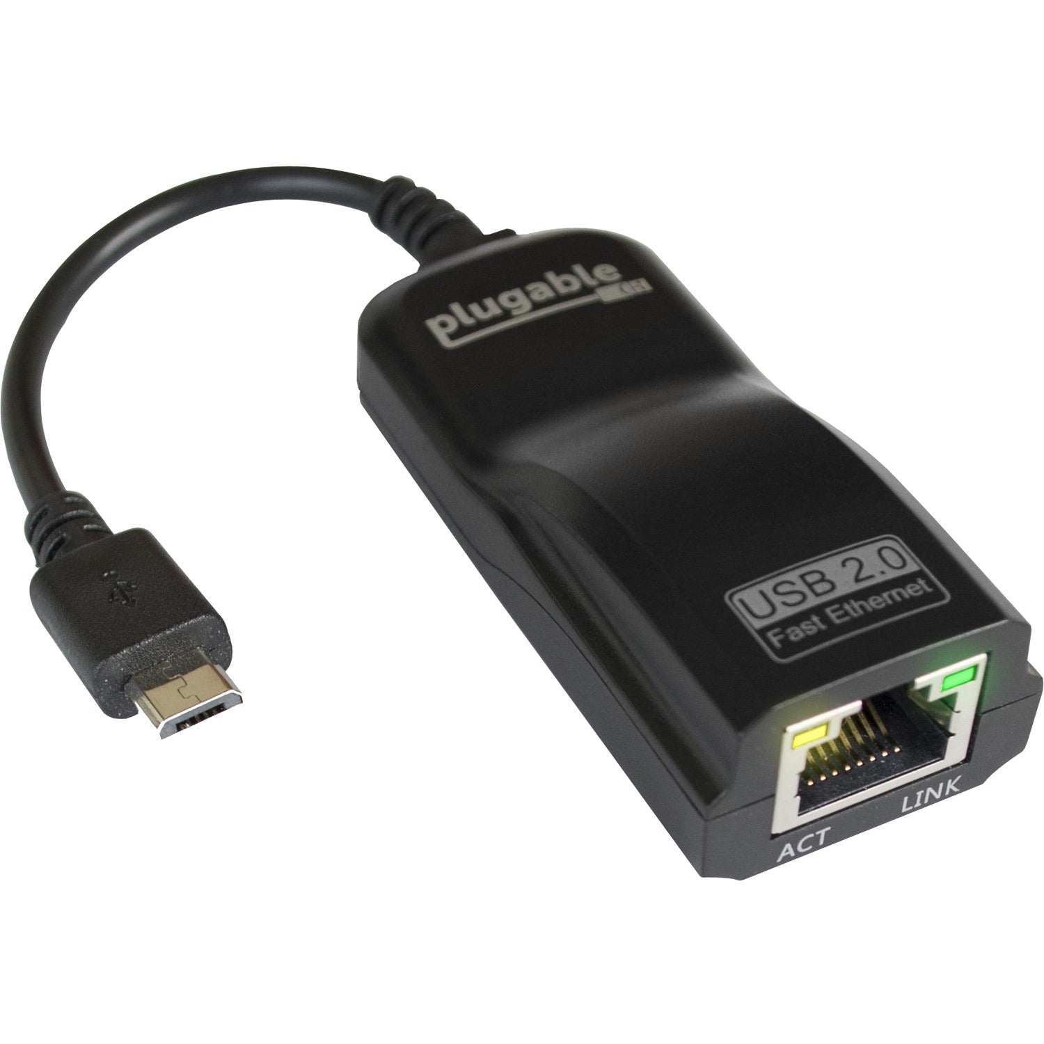 Main Image for Plugable USB 2.0 OTG Micro-B to 100Mbps Fast Ethernet Adapter