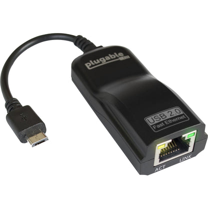 Main Image for Plugable USB 2.0 OTG Micro-B to 100Mbps Fast Ethernet Adapter