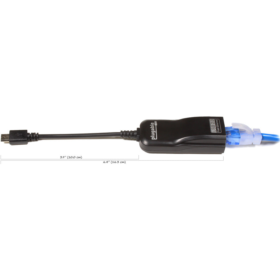Alternate-Image1 Image for Plugable USB 2.0 OTG Micro-B to 100Mbps Fast Ethernet Adapter