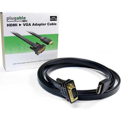 Alternate-Image5 Image for Plugable HDMI To VGA Adapter, 6 Foot (1.8 Meter)