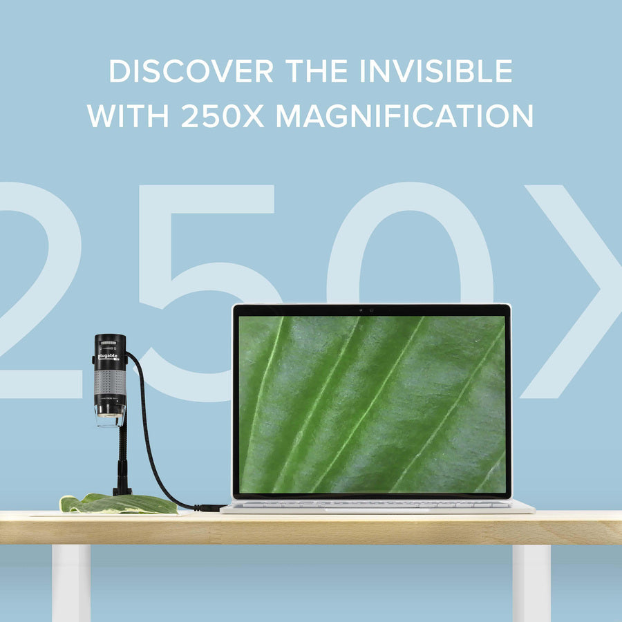 Alternate-Image1 Image for Plugable USB 2.0 Digital Microscope with Flexible Arm Observation Stand