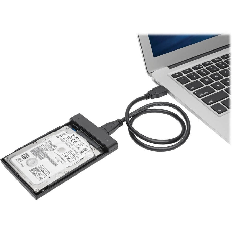 Alternate-Image1 Image for Eaton Tripp Lite Series USB 3.0 SuperSpeed External 2.5 in. SATA Hard Drive Enclosure with Built-In Cable and UASP Support