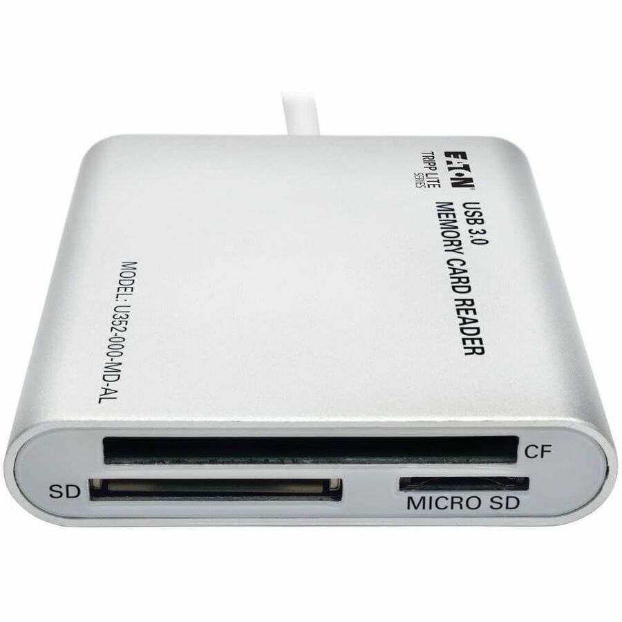 Alternate-Image2 Image for Eaton Tripp Lite Series USB 3.0 SuperSpeed Multi-Drive Memory Card Reader/Writer, Aluminum Case