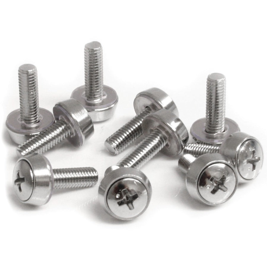 Alternate-Image1 Image for StarTech M5 x 12mm, Screws, 100 Pack, M5 Mounting Screws for Server Rack & Cabinet, TAA