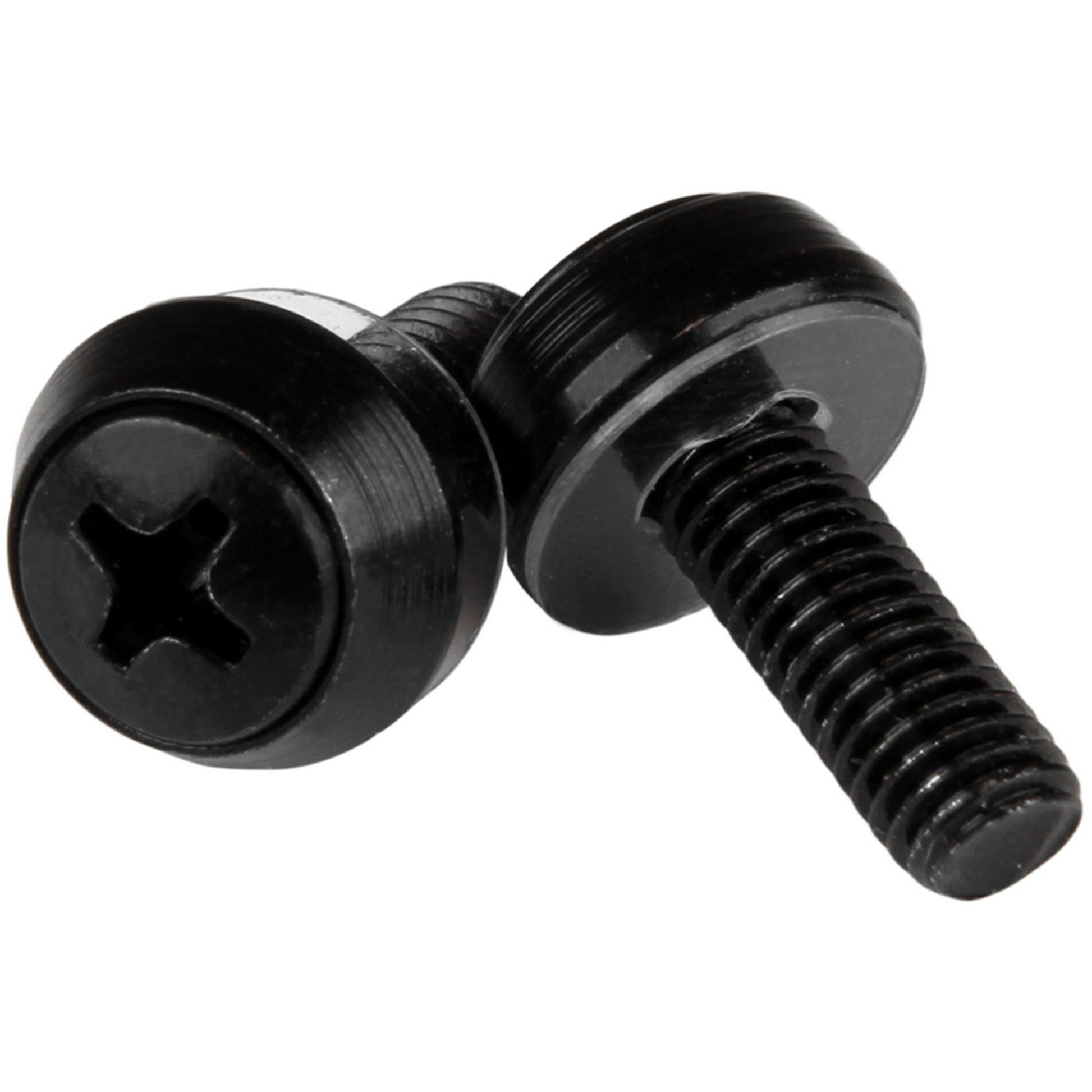 Main Image for StarTech M6 x 12mm, Screws, 100 Pack, Black, M6 Mounting Screws for Server Rack & Cabinet, TAA