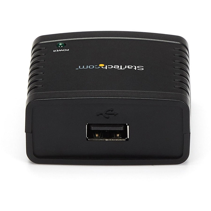 Alternate-Image2 Image for StarTech.com 10/100Mbps Ethernet to USB 2.0 Network LPR Print Server - USB Print Server with 10Base-T/100Base-TX Auto-sensing
