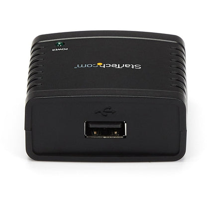 Alternate-Image2 Image for StarTech.com 10/100Mbps Ethernet to USB 2.0 Network LPR Print Server - USB Print Server with 10Base-T/100Base-TX Auto-sensing
