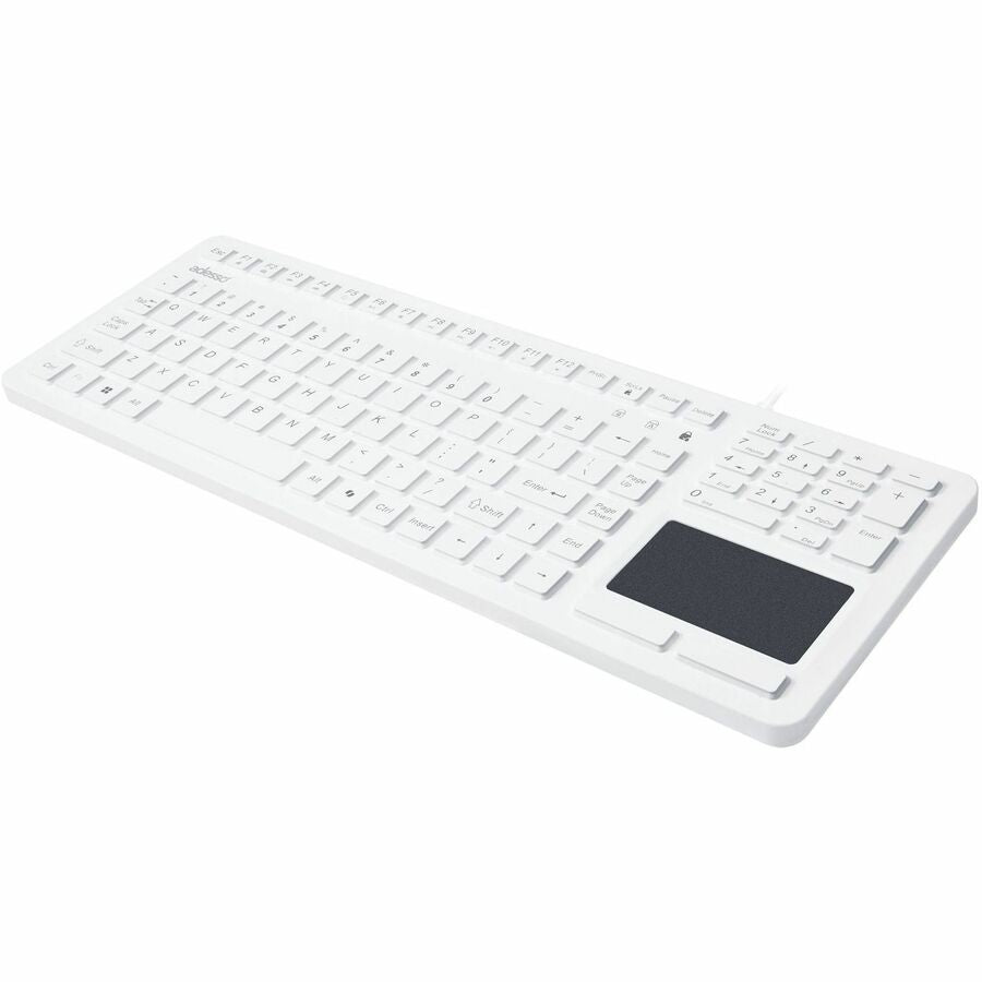 Left Image for Adesso AKB-270UW Antimicrobial Waterproof TouchPad Keyboard with CoPilot AI Hotkey
