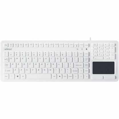 Top Image for Adesso AKB-270UW Antimicrobial Waterproof TouchPad Keyboard with CoPilot AI Hotkey