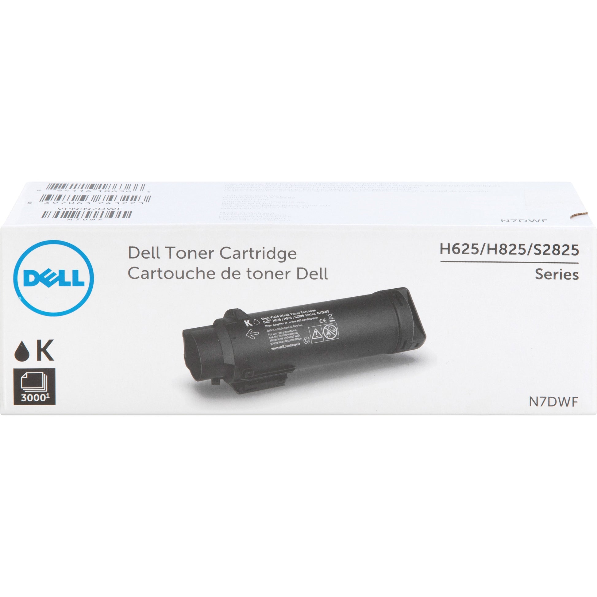 Main Image for Dell Original High Yield Laser Toner Cartridge - Black - 1 Each