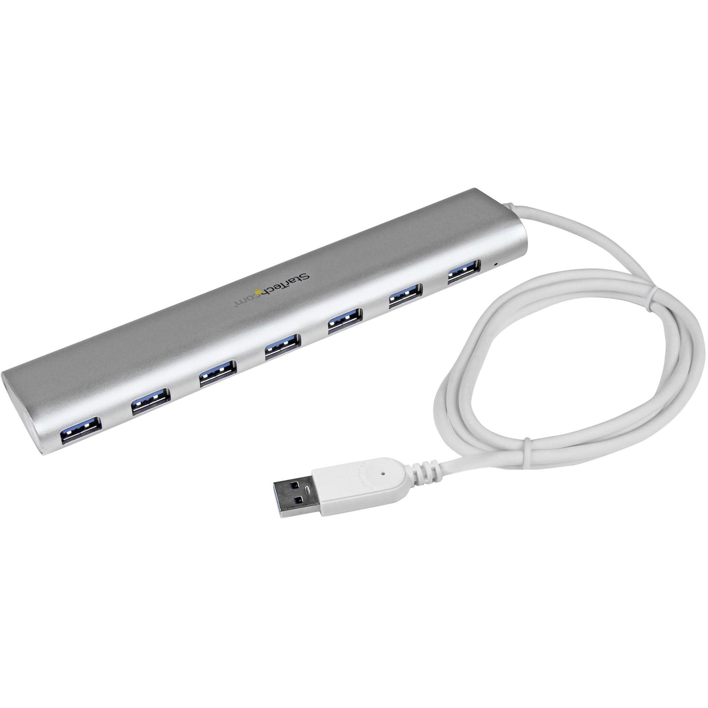 Main Image for StarTech.com 7-Port USB Hub, USB A to 7x USB-A Ports, USB 5Gbps, Self-Powered, Portable Laptop USB 3.0 Hub Expansion with Power Supply