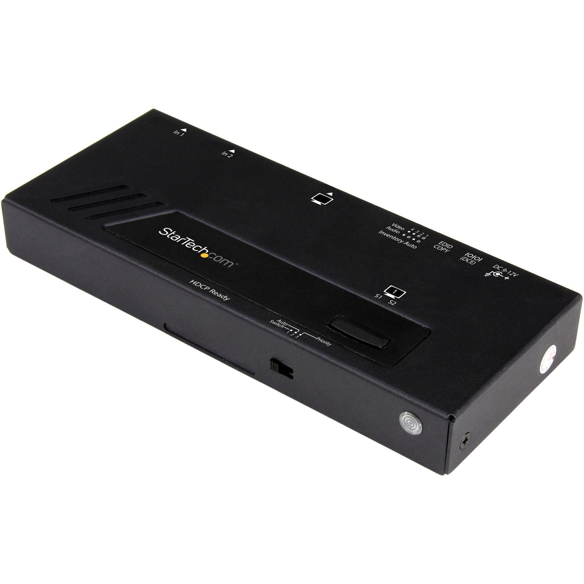 Main Image for StarTech.com 2-Port HDMI Automatic Video Switch - 4K 2x1 HDMI Switch with Fast Switching, Auto-Sensing and Serial Control