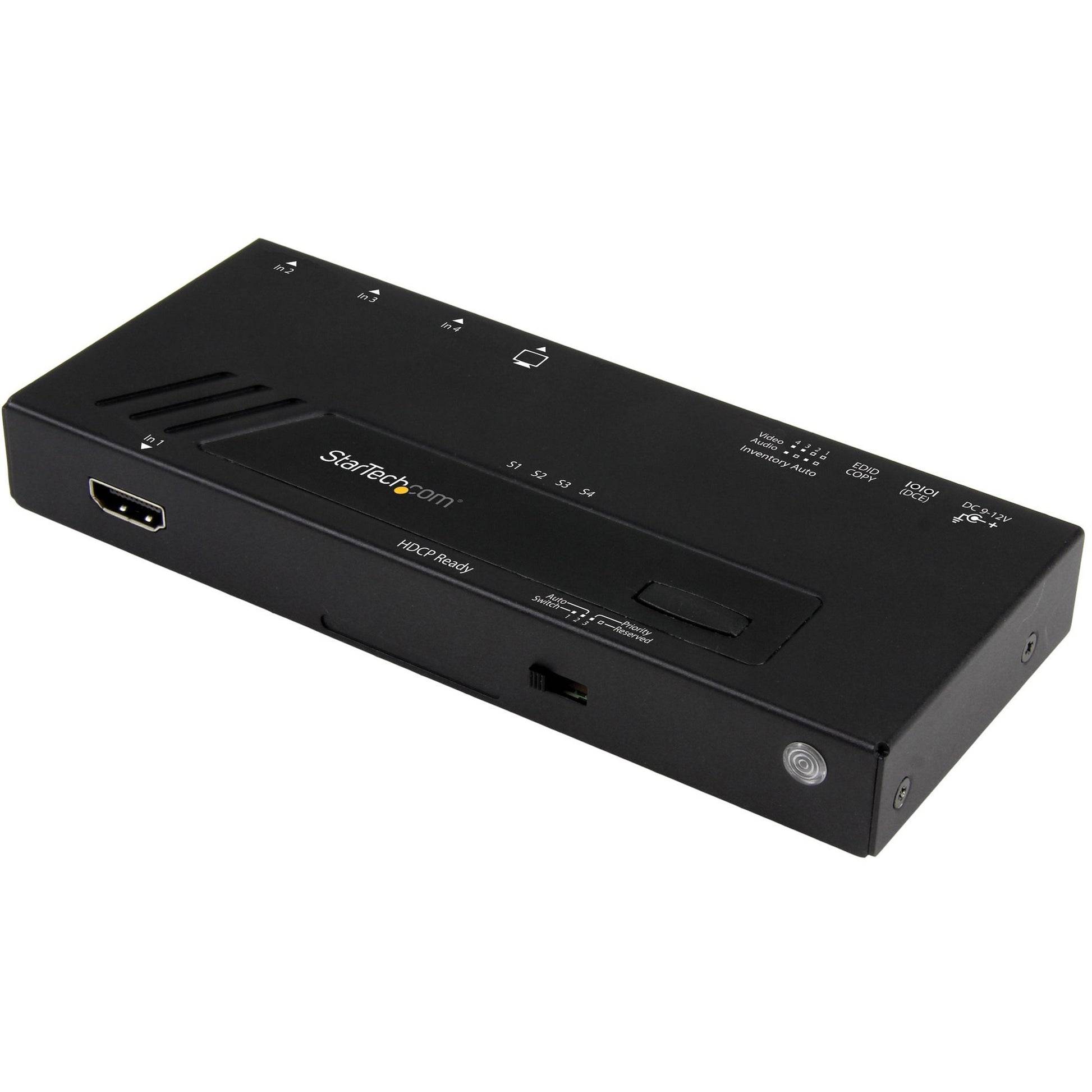 Main Image for StarTech.com 4-Port HDMI Automatic Video Switch - 4K 2x1 HDMI Switch with Fast Switching, Auto-Sensing and Serial Control