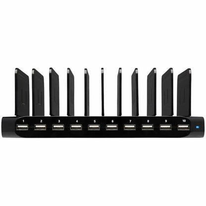 Alternate-Image6 Image for Tripp Lite by Eaton 10-Port USB Charging Station with Adjustable Storage 12V 8A (96W) USB Charger Output