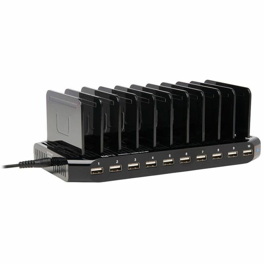 Alternate-Image2 Image for Tripp Lite by Eaton 10-Port USB Charging Station with Adjustable Storage 12V 8A (96W) USB Charger Output