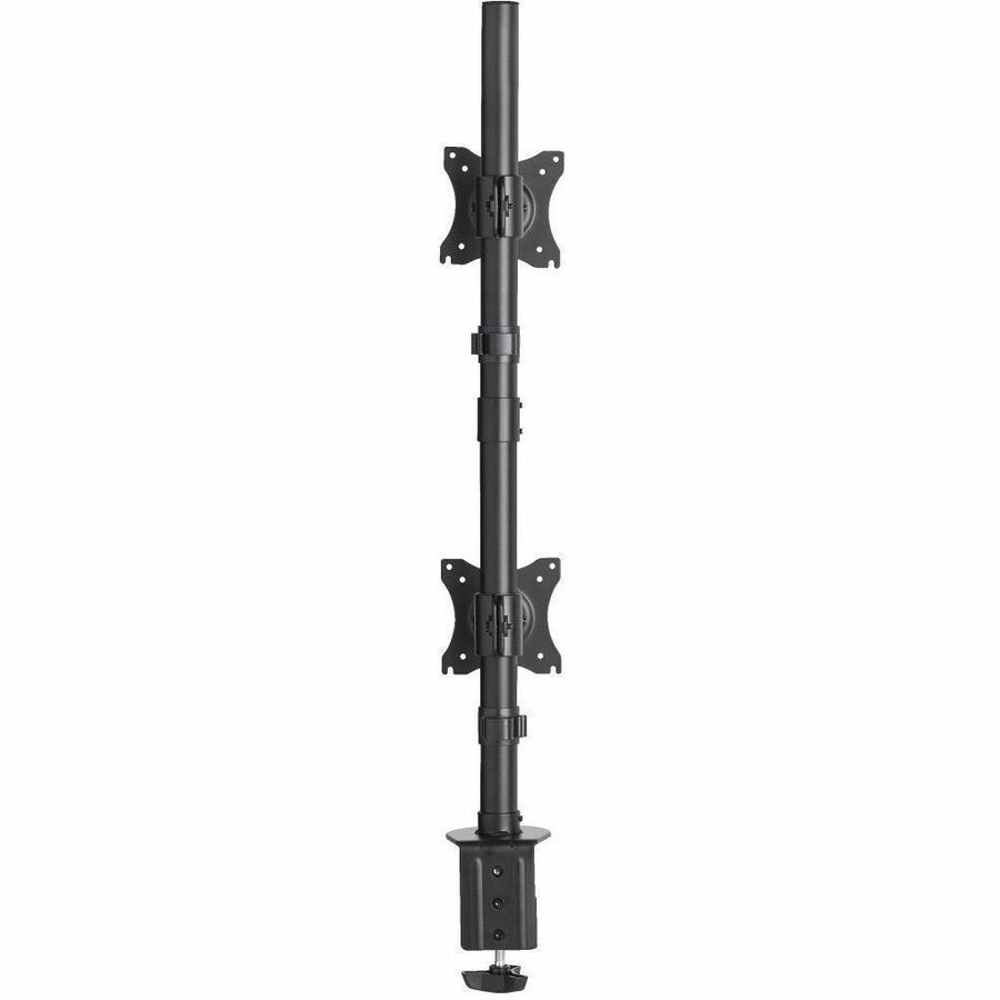 Alternate-Image2 Image for Eaton Tripp Lite Series Dual Vertical Flat-Screen Desk Stand/Clamp Mount, 15 in. to 27 in. Flat-Screen Displays