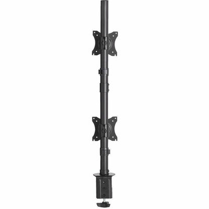 Alternate-Image2 Image for Eaton Tripp Lite Series Dual Vertical Flat-Screen Desk Stand/Clamp Mount, 15 in. to 27 in. Flat-Screen Displays