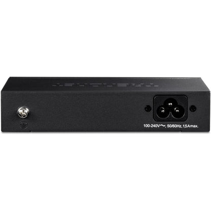 Alternate-Image2 Image for TRENDnet 6-Port Fast Ethernet PoE+ Switch, 4 x Fast Ethernet PoE Ports, 2 x Fast Ethernet Ports, 60W PoE Budget, 1.2 Gbps Switch Capacity, Metal, Limited Lifetime Protection, Black, TPE-S50