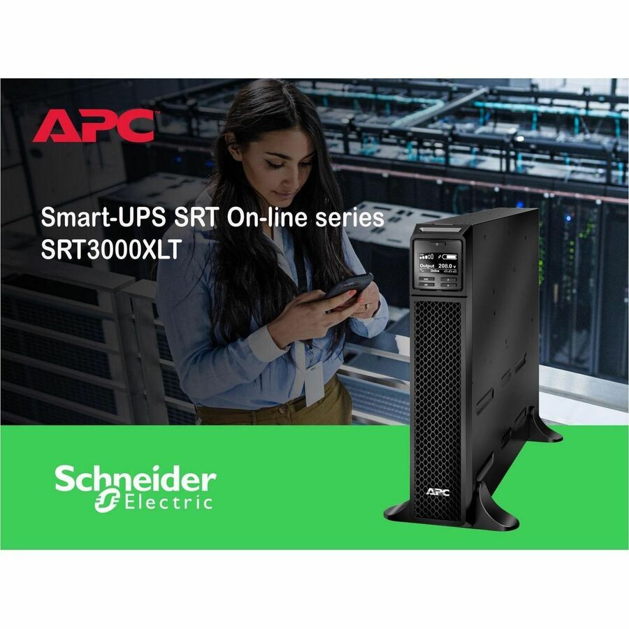 Alternate-Image7 Image for APC Smart-UPS On-Line, 3kVA, Tower, 208V, 2x L6-20R+1x L6-30R NEMA outlets, SmartSlot, Extended runtime, W/O rail kit