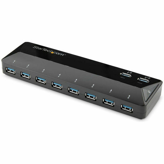 Main Image for StarTech.com 10-Port USB 3.0 Hub with Charge and Sync Ports - 2 x 1.5A Ports - Desktop USB Hub and Fast-Charging Station