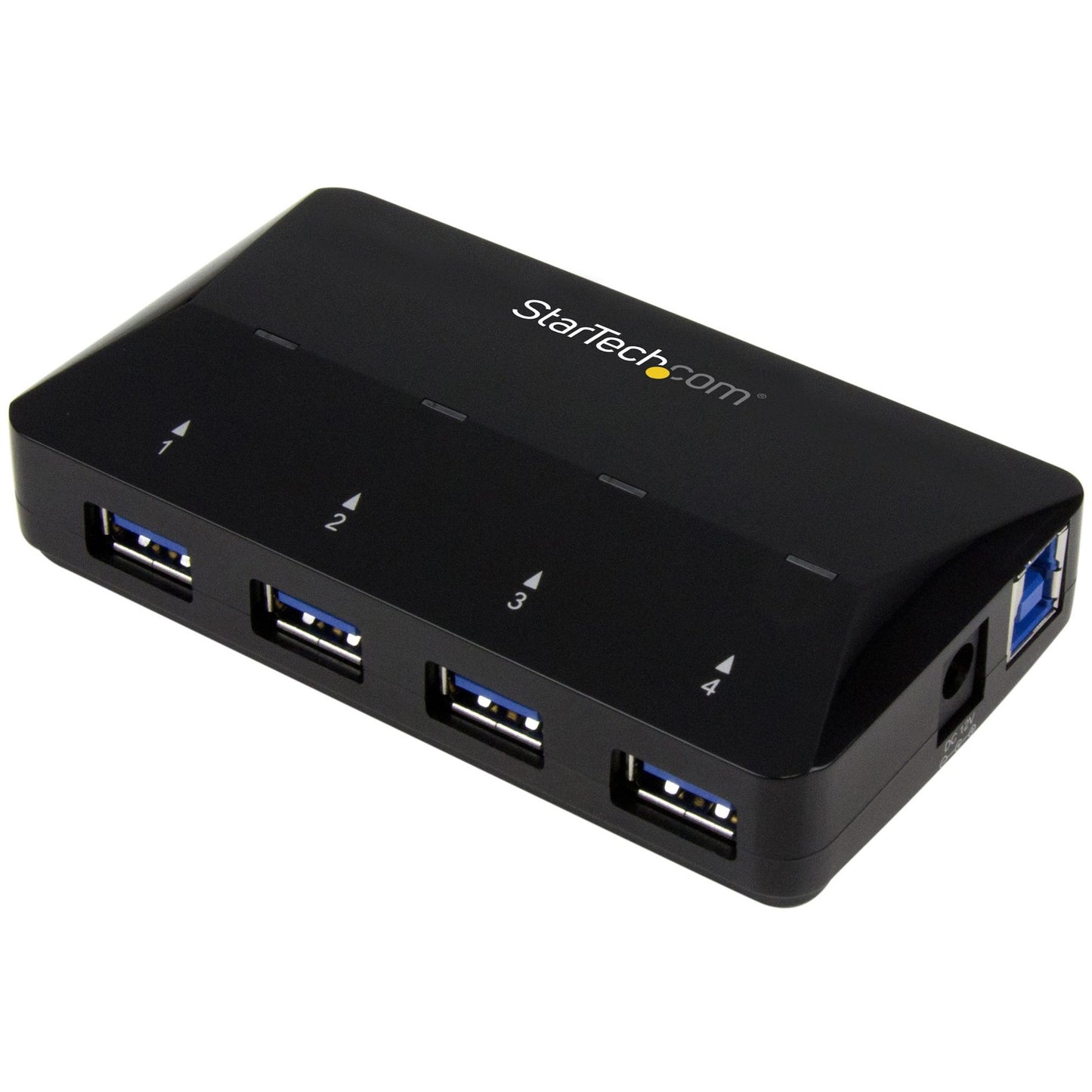 Main Image for StarTech.com 4-Port USB 3.0 Hub plus Dedicated Charging Port - 5Gbps - 1 x 2.4A Port - Desktop USB Hub and Fast-Charging Station