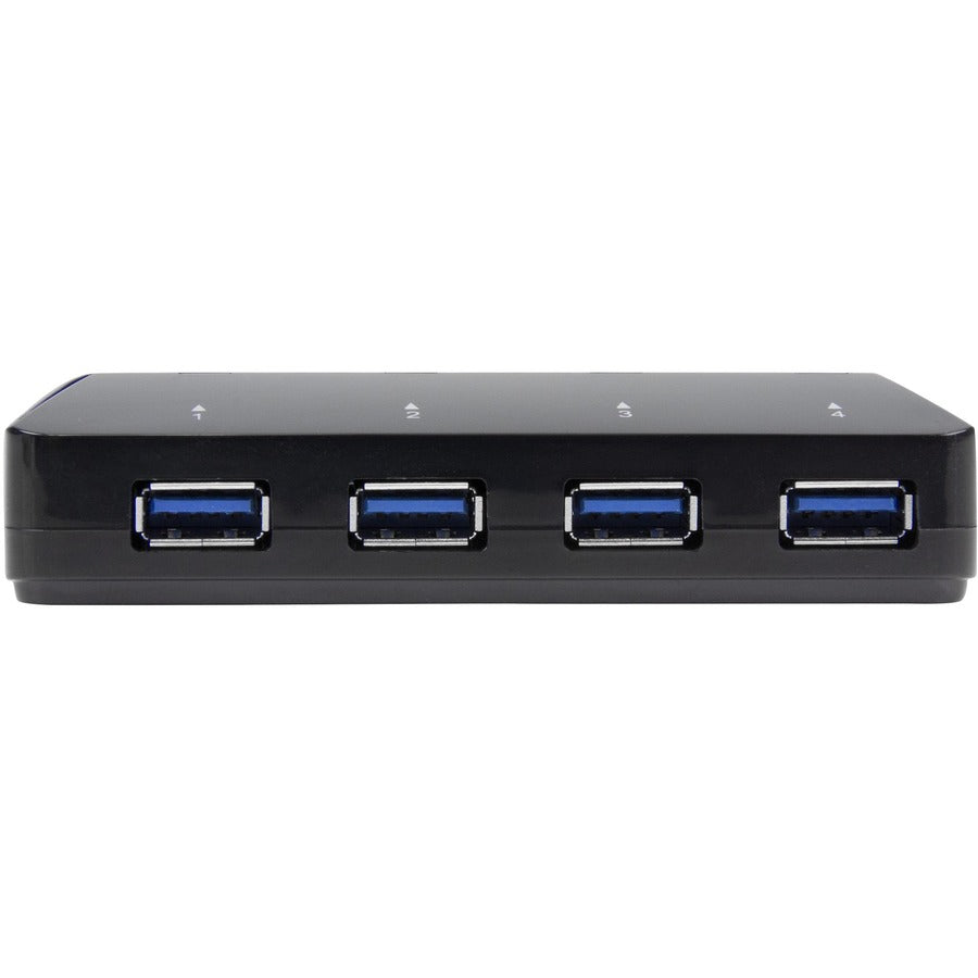 Alternate-Image1 Image for StarTech.com 4-Port USB 3.0 Hub plus Dedicated Charging Port - 5Gbps - 1 x 2.4A Port - Desktop USB Hub and Fast-Charging Station