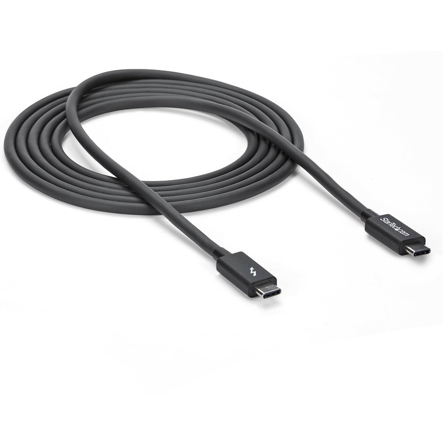 Alternate-Image4 Image for StarTech.com 2m (6.6ft) Thunderbolt 3 Cable, 20Gbps, 100W PD, 4K Video, Thunderbolt-Certified, Compatible w/ TB4/USB 3.2/DisplayPort