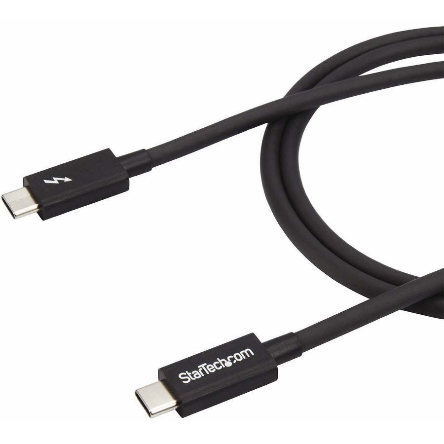 Alternate-Image3 Image for StarTech.com 1m (3.3ft) Thunderbolt 3 Cable, 20Gbps, 100W PD, 4K Video, Thunderbolt-Certified, Compatible w/ TB4/USB 3.2/DisplayPort