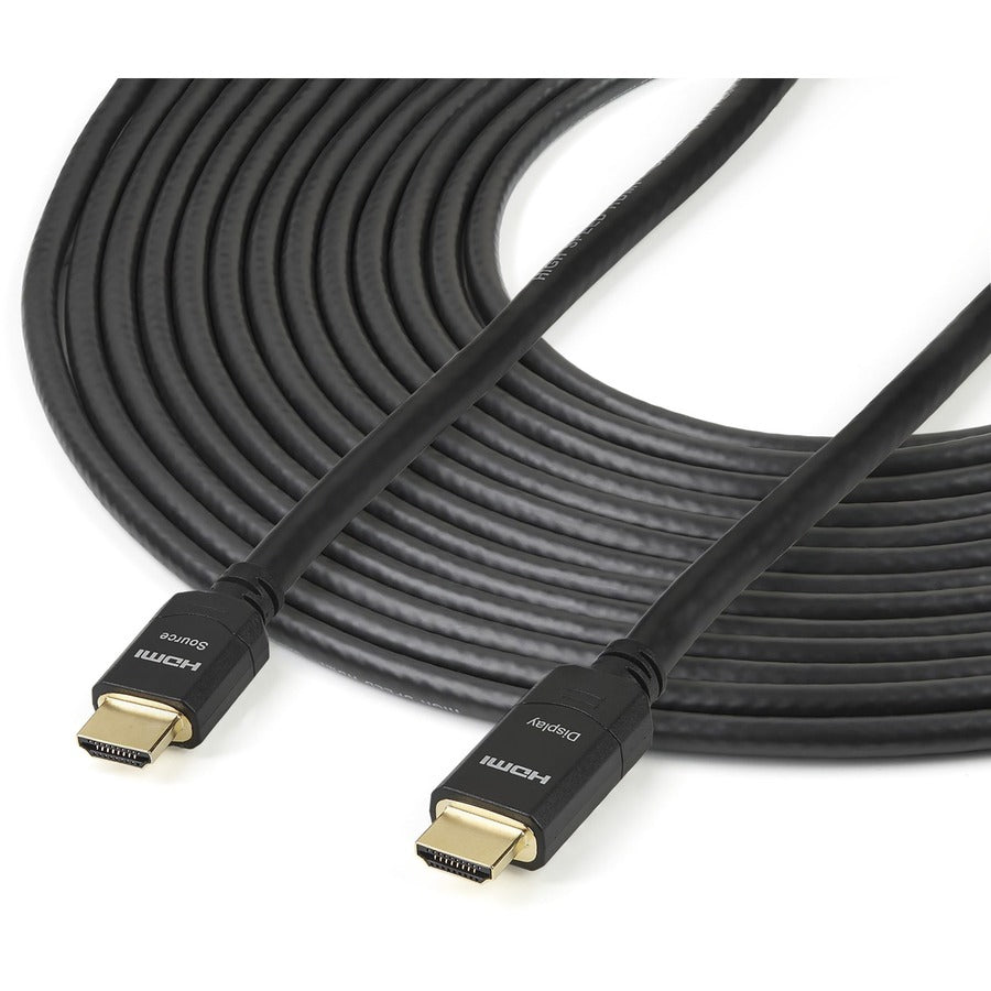Alternate-Image1 Image for StarTech 66ft (20m) Active HDMI Cable, 4K 30Hz UHD High Speed HDMI 1.4 Cable with Ethernet, CL2 Rated HDMI Cord for In-Wall Install
