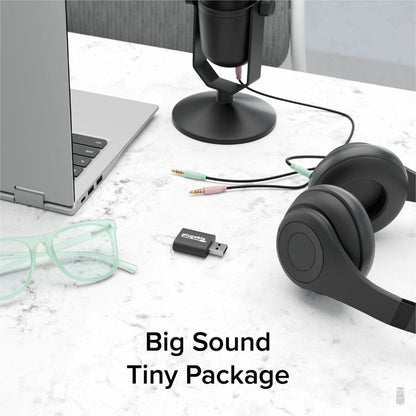 Alternate-Image2 Image for Plugable USB Audio Adapter with 3.5mm Speaker-Headphone and Microphone Jack, Add an External Stereo Sound Card to Any PC