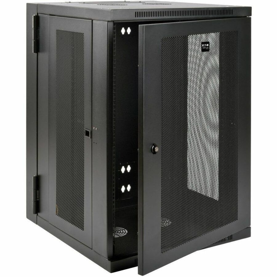 Alternate-Image2 Image for Eaton Tripp Lite Series SmartRack 18U UPS-Depth Wall-Mount Half-Height Rack Enclosure, Hinged Back