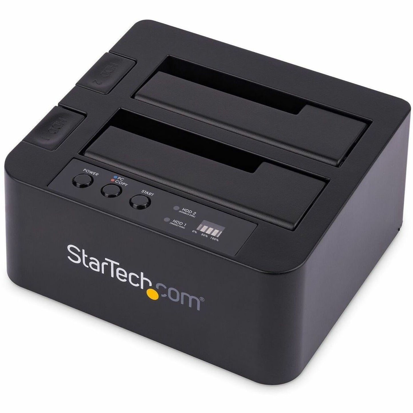 Main Image for StarTech.com Standalone Hard Drive Duplicator, External Dual Bay HDD/SSD Cloner/Copier, USB 3.1 to SATA Drive Docking Station, Disk Cloner