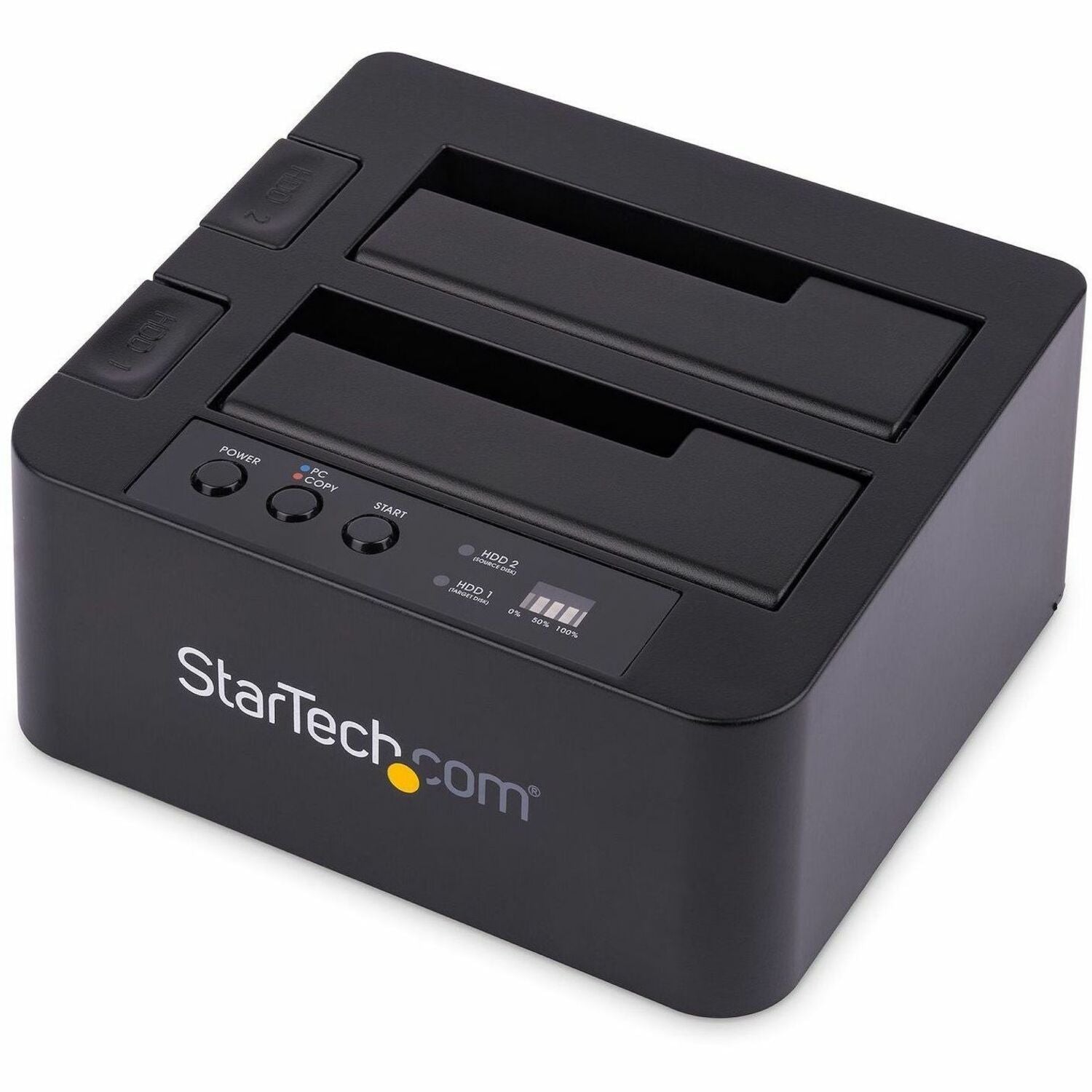 Main Image for StarTech.com Standalone Hard Drive Duplicator, External Dual Bay HDD/SSD Cloner/Copier, USB 3.1 to SATA Drive Docking Station, Disk Cloner